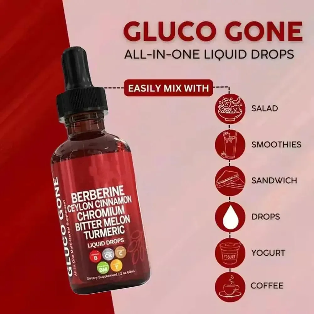 Berberine Cinnamon Droplets 60ml Natural Plant Formula Supports Blood Glucose Metabolism And Cardiovascular Health