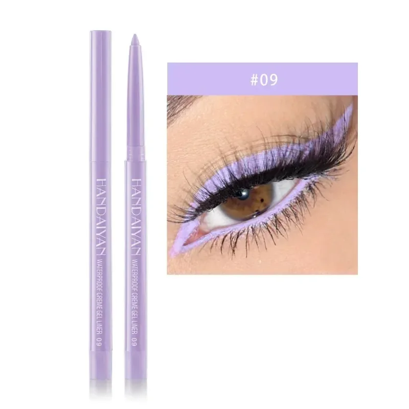 1PC Glitter Shine Eyeliner Gel Pencil Sexy Colorful Long-Lasting Shimmer Makeup Matte Colored Eye Liner Cream Pen Cosmetic Tool