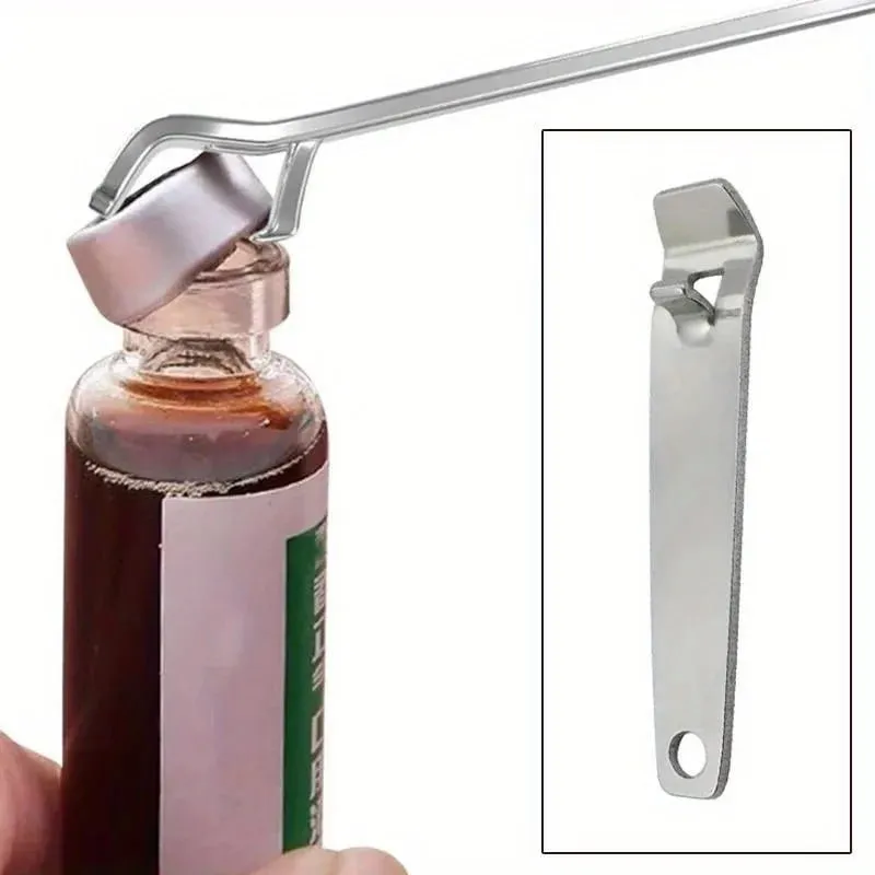 1/2PCS Stainless Steel Oral Liquid Vial Opener Nurse Doctor Tool Portable Ampule Bottle Opener Can Opener Kitchen Accessories