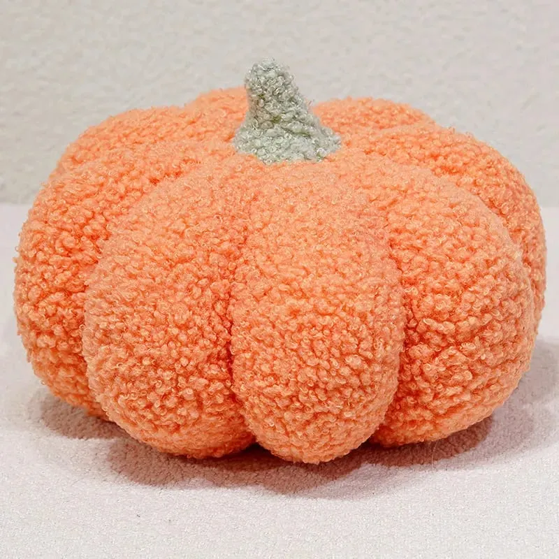 Multicolor Pumpkin Plush Pillow Soft Stuffed Pumpkin Cushion Home Decoration Cute Plush Toy Halloween Gift Bedside Bed Cushion