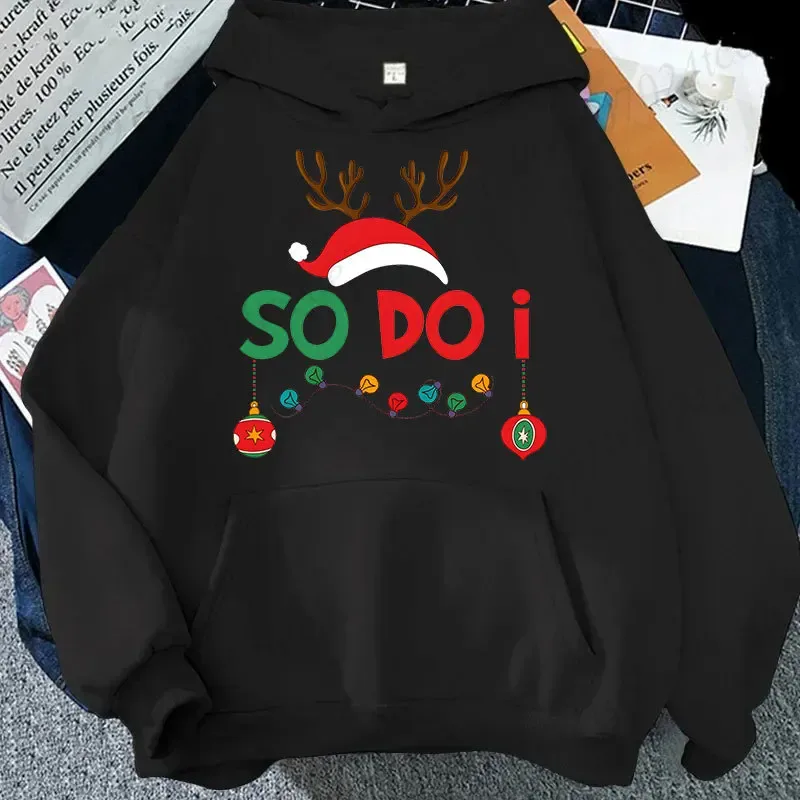 Couple Christmas Matching Hoodies Set I Don't Do Matching Christmas Outfits Print Sweatshirts Xmas Family Party Matching Tops