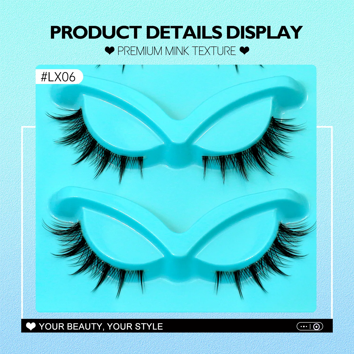 3pairs Manga Lashes Natural Cat Eye Eyelashes Clear Band False Eyelashes Natural Look Fake Lashes Strips Makeup — image 5