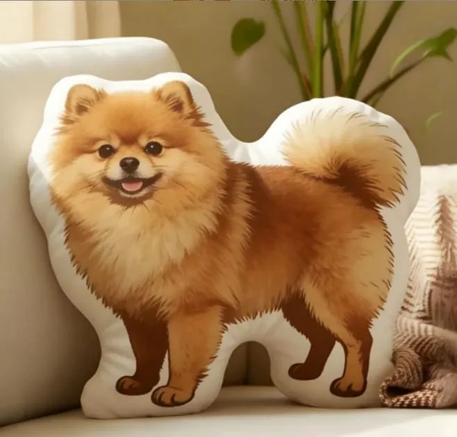3D printed simulation dog pillow funny pet shaped pillow living room bedroom soft decoration personalized holiday gift