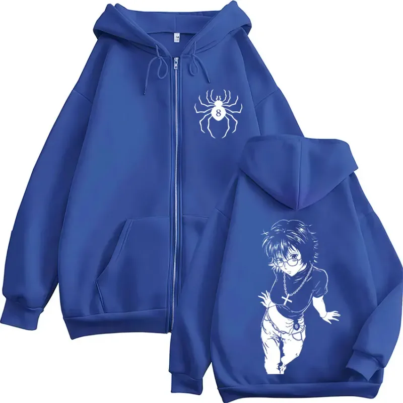 Anime Hunter X Hunter Shizuku Phantom Troupe Zipper Hoodies Men's Women Clothing Casual Zip Up Hooded Sweatshirts Jackets Coat