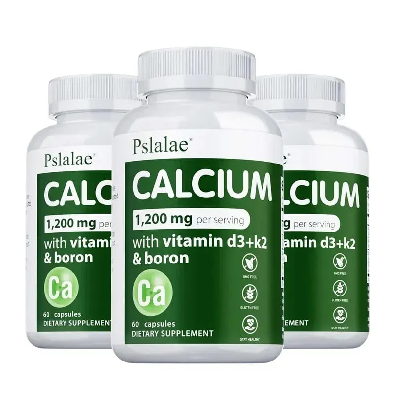 Calcium Supplement - Promotes Calcium Absorption Boosts Energy Strong Bones Supports Heart & Muscle Health Non-GMO