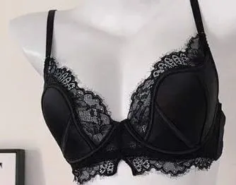 Black Purple French Lace Lingerie Full Bust Minimizer Bra Reduce Breast Size Lift Shape Prevent Sagging Sexy Push Up S-XL 32-38