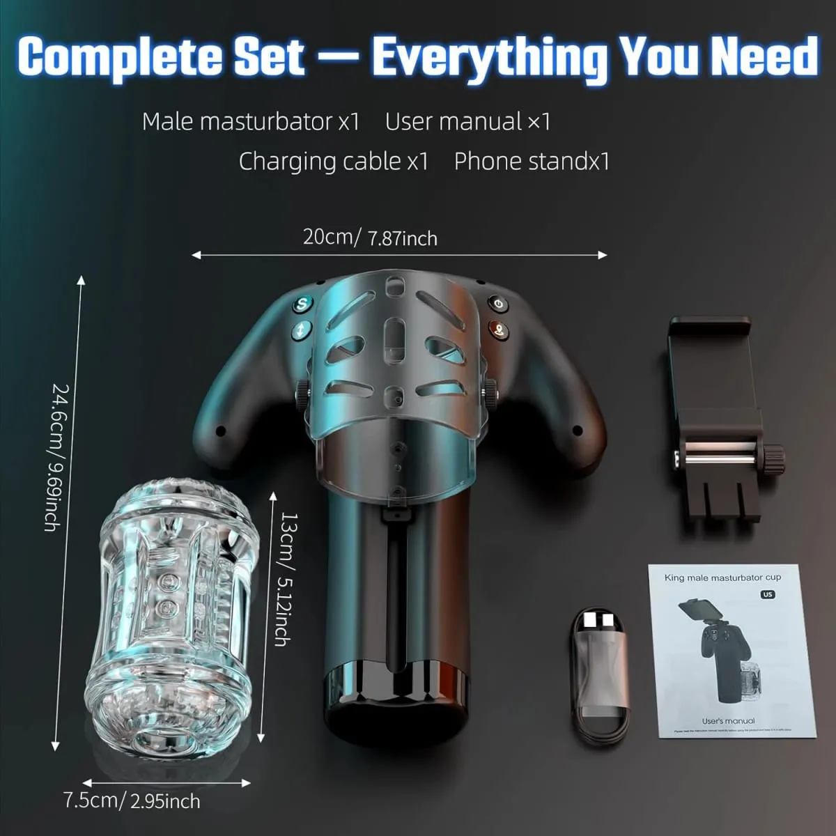 Automatic Thrusting Masturbator Blowjob Sex Machine Male Masturbation Stroker with Phone Holder Sex Toys For Men