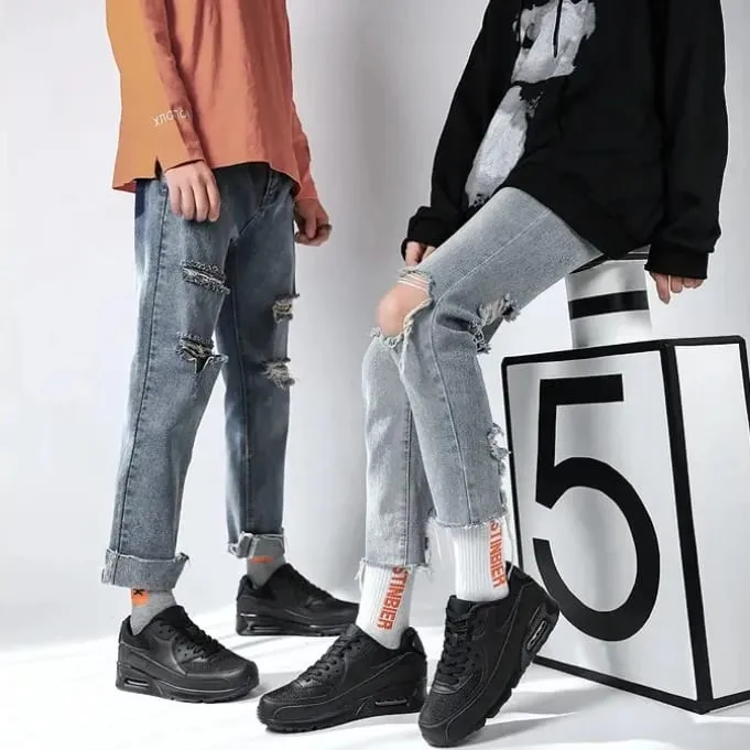 Comfortable and Non Slip Men's Leisure Shoes Anti Odor Autumn New Item Color Blocked and Non Slip Outdoor Couple sneakers