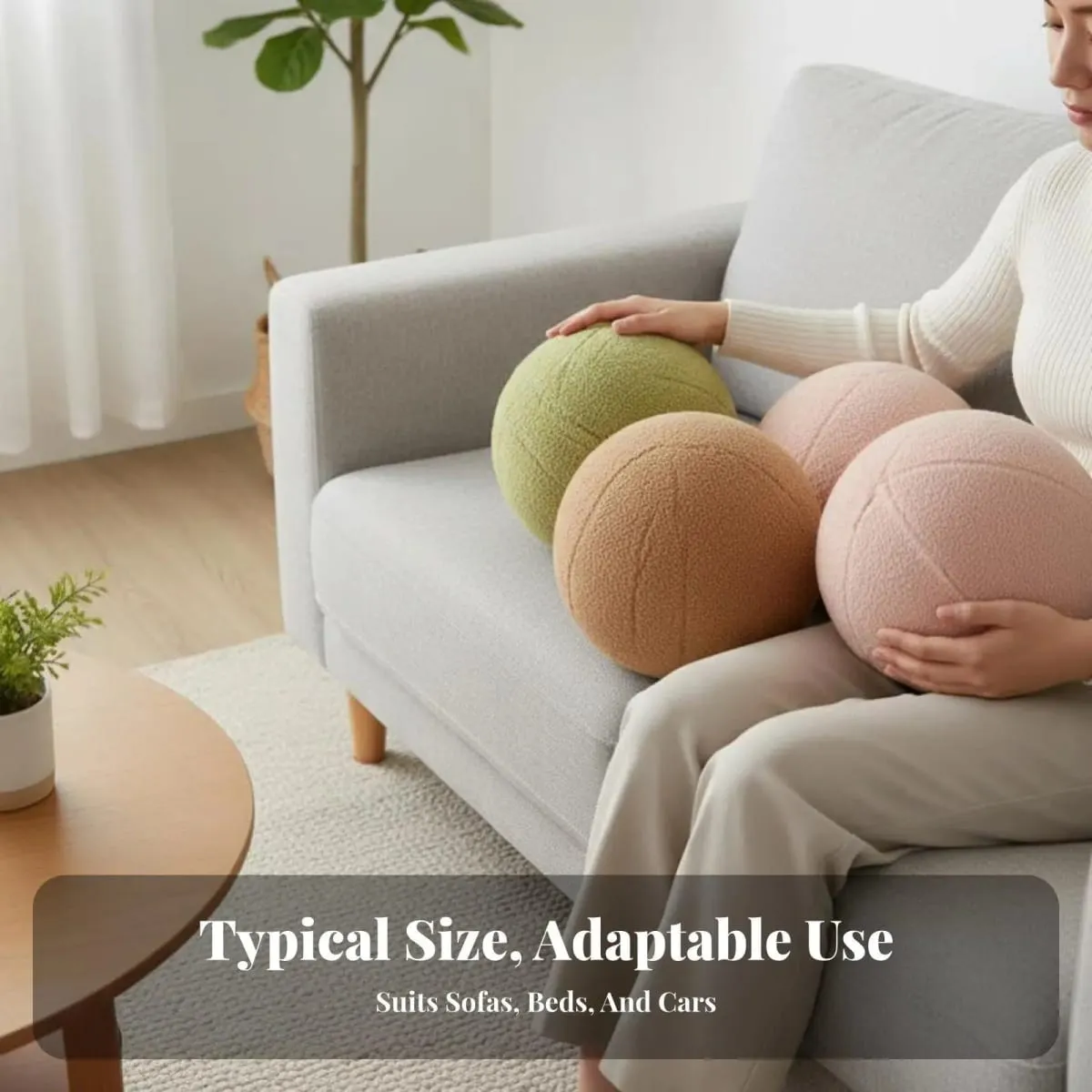 Modern Minimalist Sphere Pillow Decorative Throw Pillow Quirky Living Room Decor