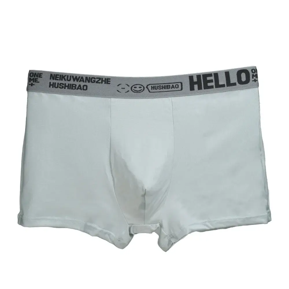 4st Boxerunderkläder för män Man Kalsonger med mitten av midjan Enfärgad Antibakteriella Trosor Shorts Homme U Konvexa Underkläder Aisa Stl.