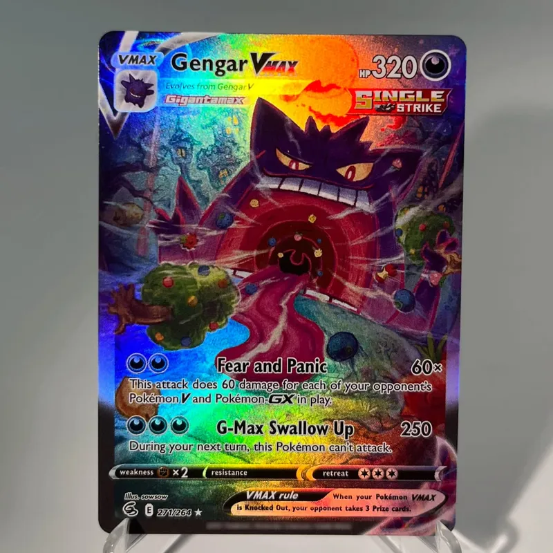 Pokémon GO PKM Cards PTCG6-E GX Rainbow Mewtwo V Dragonite VSTAR Rare Collection Battle Toys Gifts for Hobbies