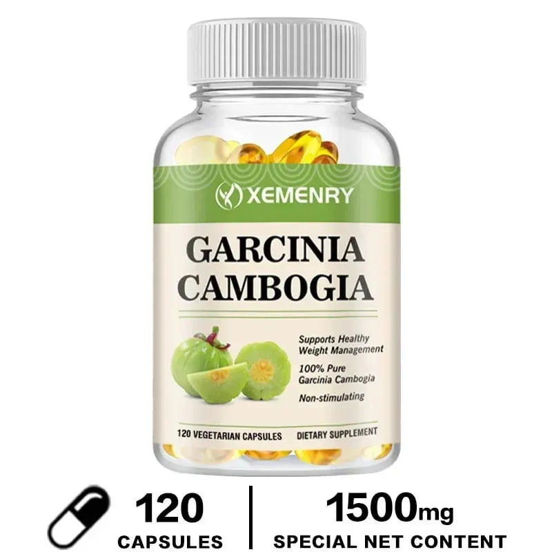 Garcinia Cambogia Capsules - Promotes Metabolism and Digestive Health Increases Intestinal Motility and Maintains Regularity