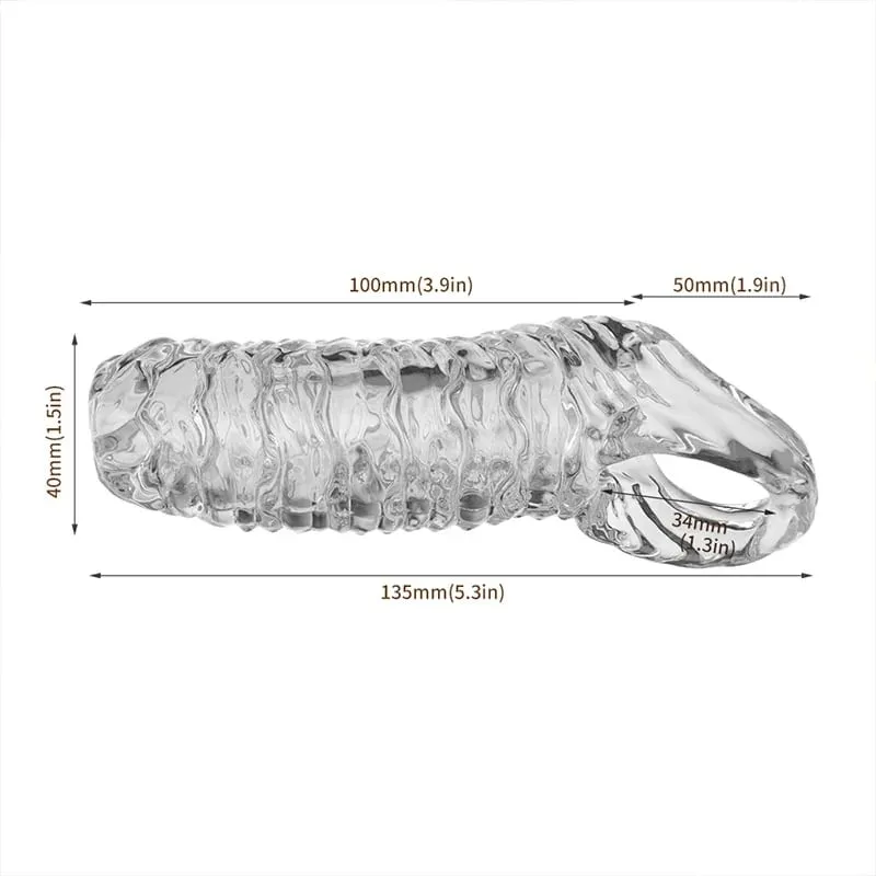 Lock Penis Ring Extension Sleeve Reusable Cock Rings Delay Ejaculation Condoms Male Penis Sex Toys For Men Adult 18 No Vibrator — image 8