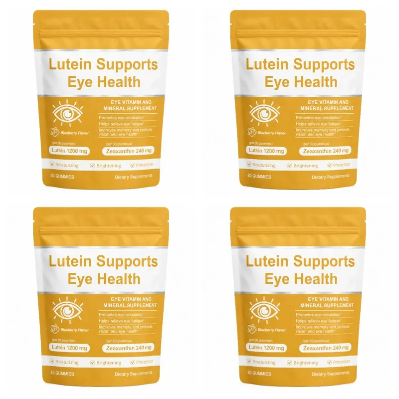 Lutein Eye Health Gummies with 40mg Lutein 8mg Zeaxanthin Vitamins A C E Blueberry Flavor Supports Visual Wellness 60 Gummies