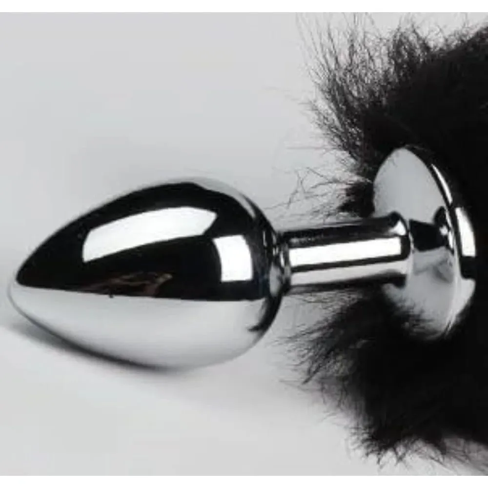 Foxtail Role Playing Metal Butt Plug Adult Sex Toys SM Anal Sex Toys Suitable Beginners Male Female Couples in Various Colors