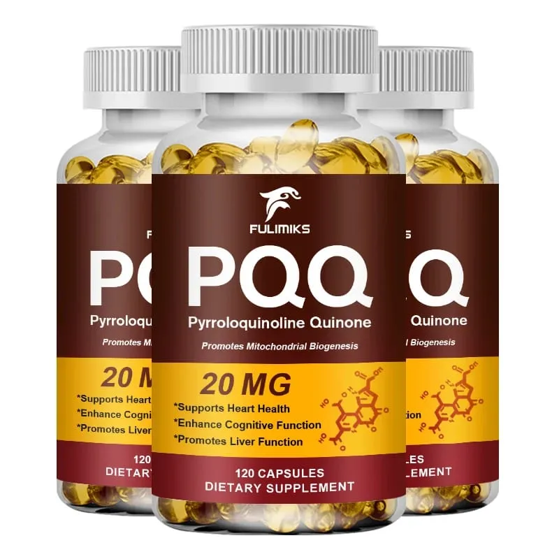 PQQ Capsules 20 mg with Bacopa Monnieri & ALA Supports Mitochondrial Function Stress Management Heart Health & Brain Energy