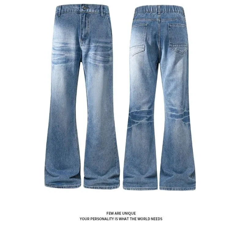 Retro Denim Pants Men's Jeans Loose Straight Casual Trousers Vintage Jeans Y2k Clothes Men's Pants Baggy Jeans Man Four Seasons