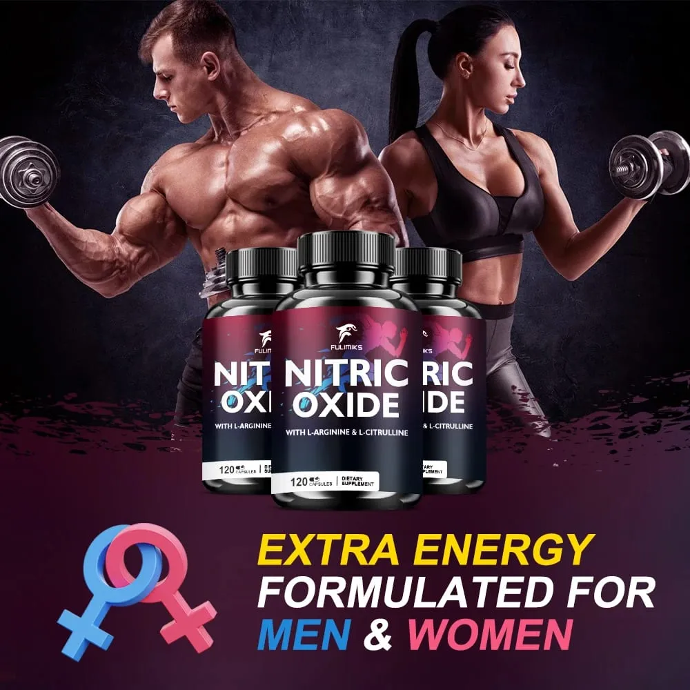 Powerful Nitric Oxide Supplement - Premium Muscle Support Nitric Oxide Booster - Natural Energy and Heart Health Support