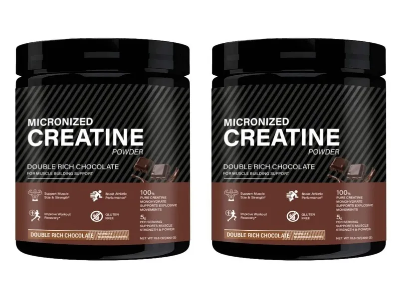 Creatine Monohydrate Powder 10.6 OZ Chocolate Flavor Sports Nutrition Support Athletic Performance Post‑Workout Muscle Recovery
