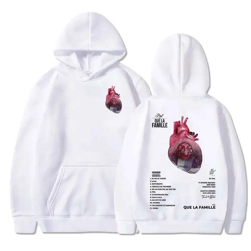 Y2K Le Monde Chico Hoodies French Rapper PNL Album Que La Famille Hooded Sweatshirts Men Women Hip Hop Fashion Long Sleeve Pullo