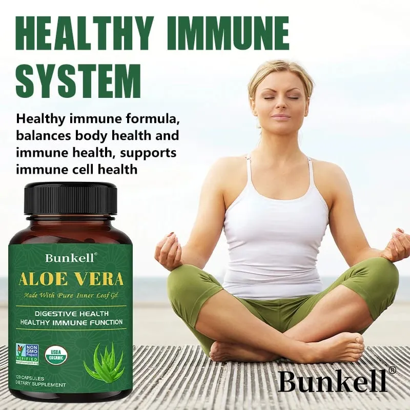 Aloe Vera Supplement - Made with Organic Aloe Vera Support Digestion Skin and Joint Health for Men and Women — image 5
