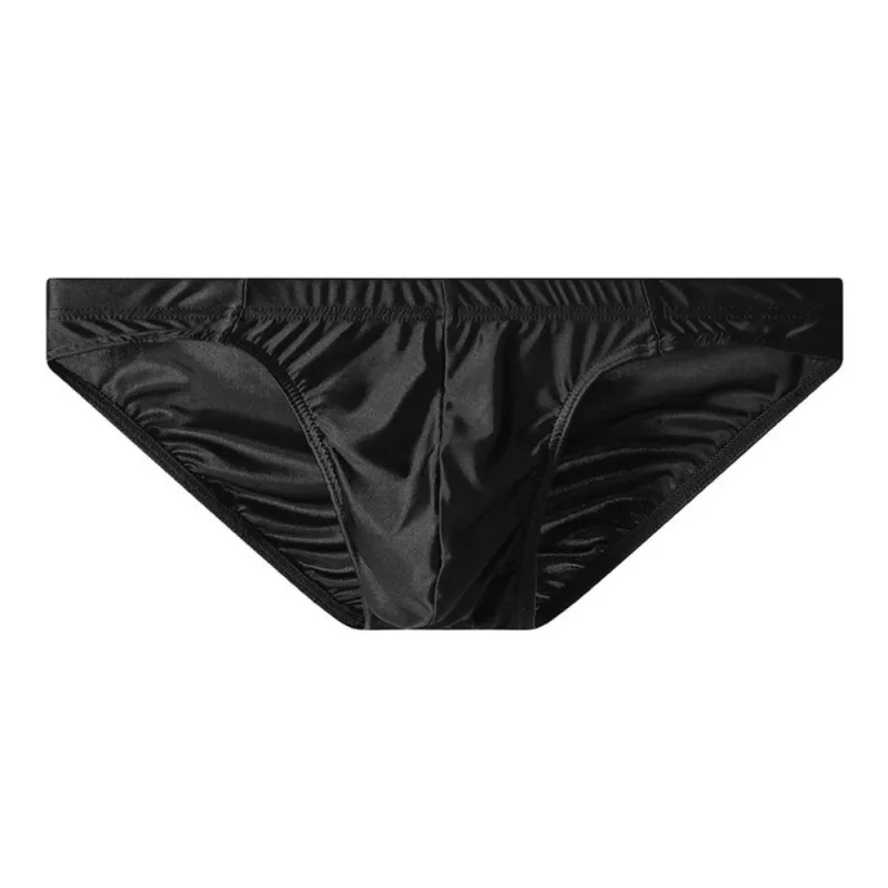 Breathable Low Waist Men Thin Panties Male Lingerie Underpants Men's Underwear Simple Ice Cool Briefs Summer