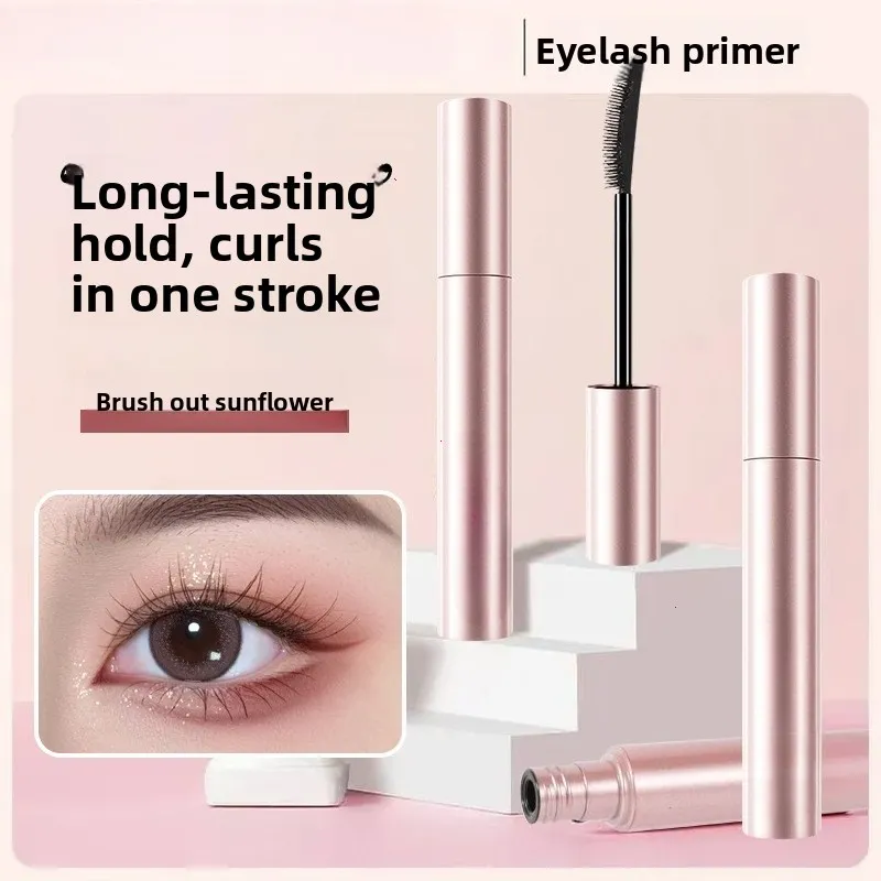 Silk Fiber Matte Mascara Makeup Ultra-Fine Brush Lengthens Eyelashes Waterproof Fast Dry Brown Black Curling Mascara Comestic — image 4