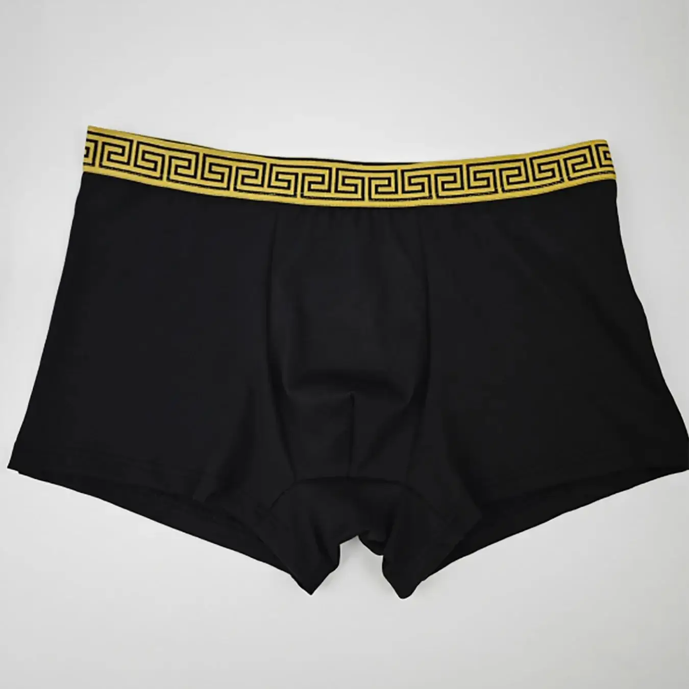 4pcs Men's Underwear Polyester Fabric Fashionable Belt Trendy Four-Season Men's Four-Corner Pants Set