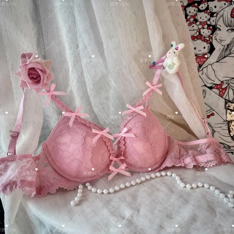 Purple Halter Bra Set Cross Strap Butterfly Detail Elegant Push Up Lingerie Kit For Women Soft Comfort Daily Wear