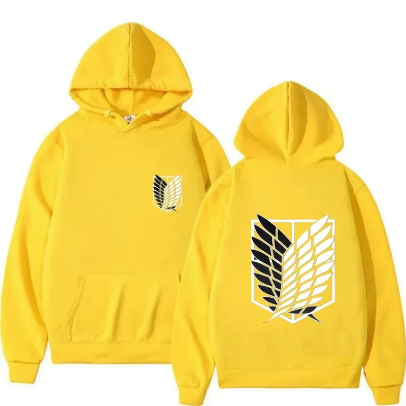2026 Attack on Titan Men's Hoodie Anime Hoodies Men and Women Streetwear Pullover Harajuku Shingeki No Kyojin Hoodies Sweatshirt