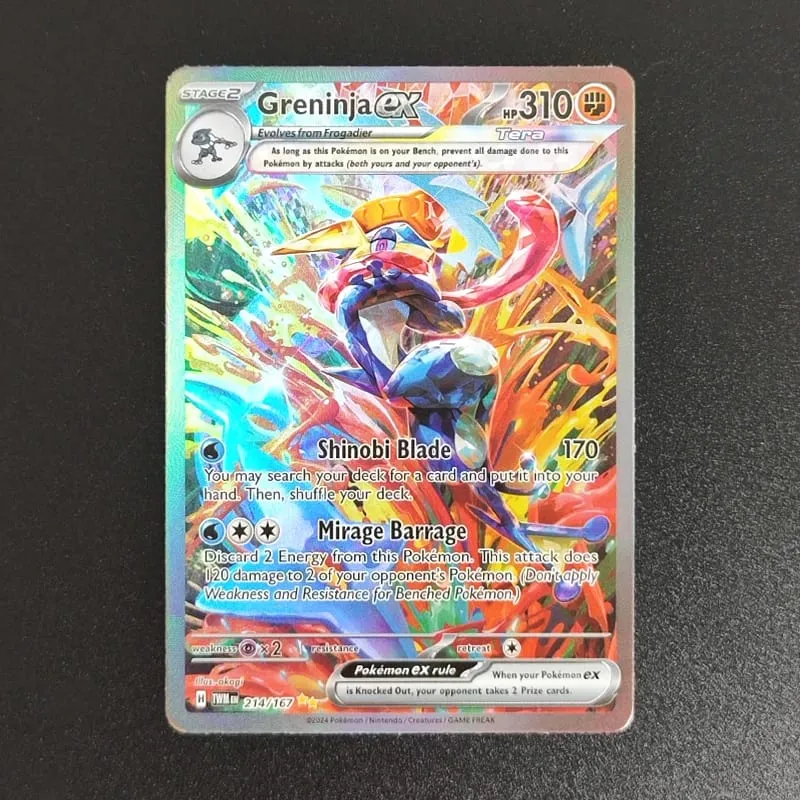 Proxy PKM Cards Mew Ex PAF 232/091 SVP 053 English TCG Collection Trading Card Game