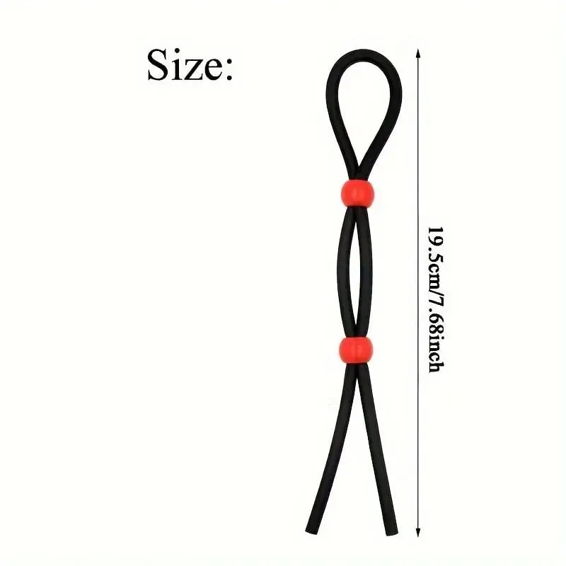 Adult Male Adjustable Penis Loops Rope Sex Toys Silicone Cock Rings Male Sex Toys