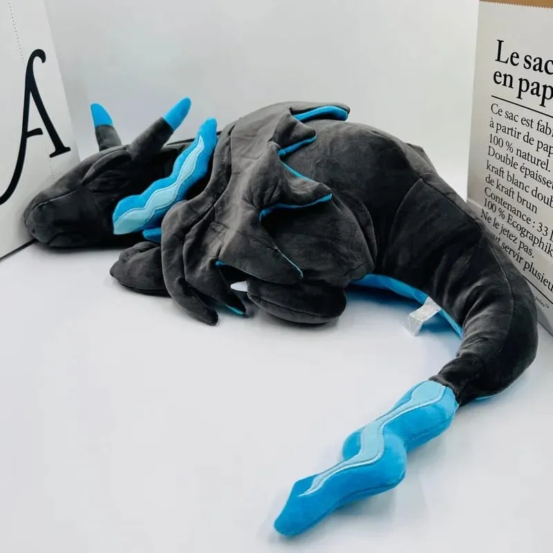 New Large 48cm Blue Sleeping Charizard Plush Doll Toys Super Soft Pokemon Stuffed Animal Anime Plush Pillow Floor/Sofa Cushion