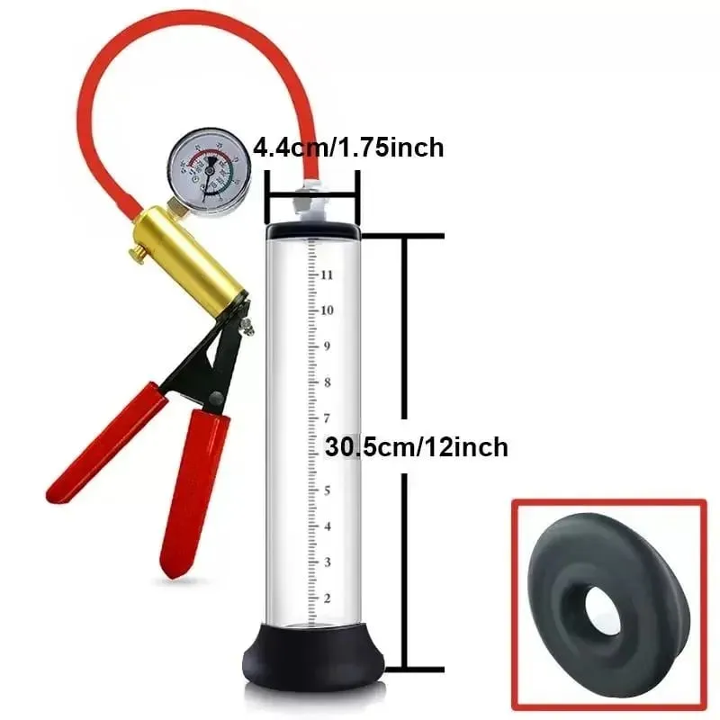 Electric Penis Vacuum Pump with Digital Display Male Enlargement Extender Trainer Rechargeable Adult Masturbation Sex Toy