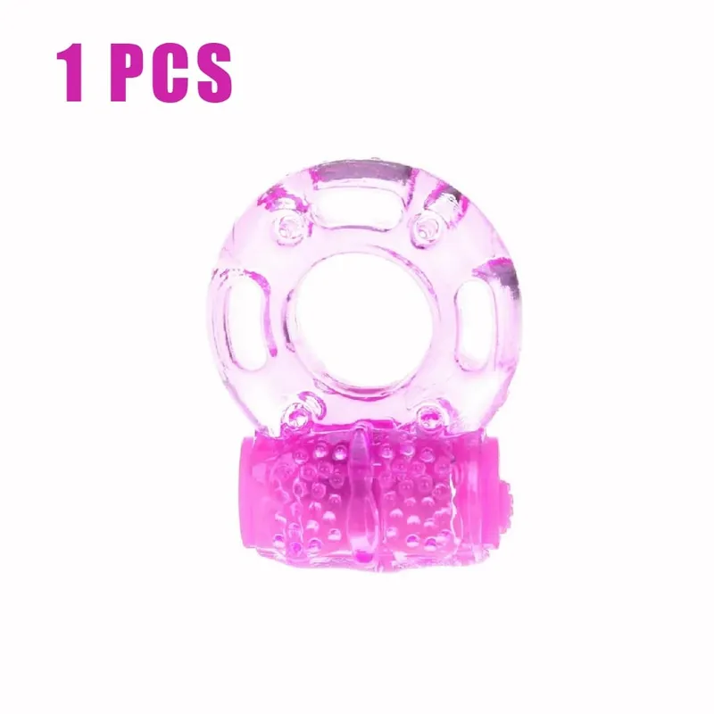 Vibrating Penis Ring Stimulator Strong Penis Erect Cock Ring Cage Stamina Training Sex Toys For Men Couple