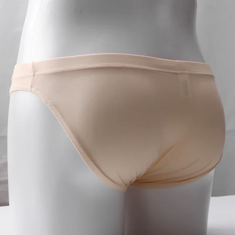 Pakaian Dalam Bikini Lelaki Ultra Nipis U Convex Pouch Pakaian Dalam Wanita Seluar Dalam Anjal Tinggi Pinggang Rendah Cepat Kering Calzoncillos Hombre