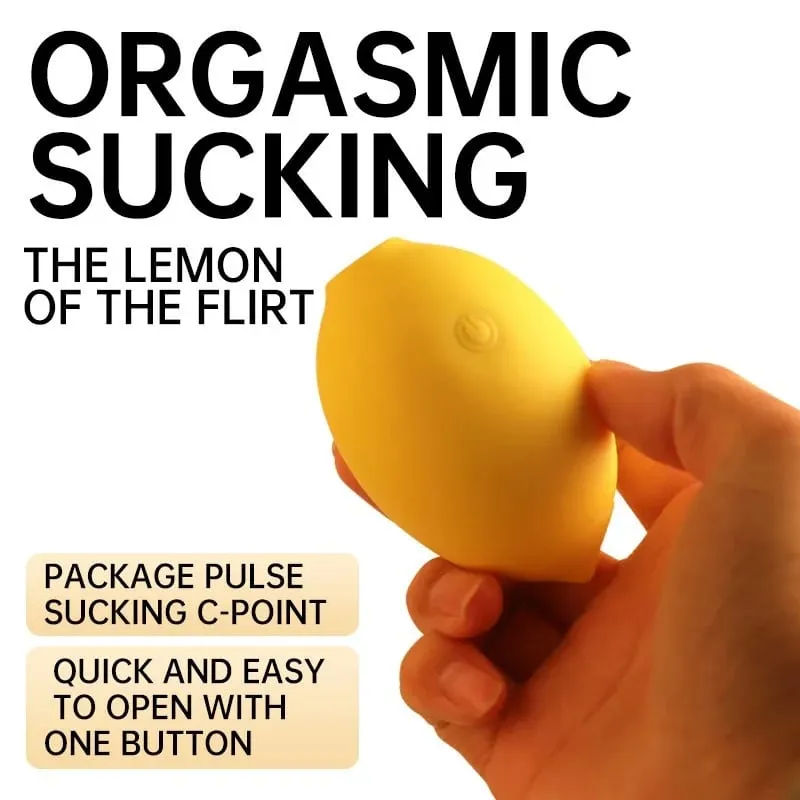 Lemon Vibrating Egg Clit Sucking Licking Sucking Female Sex Toy G-Spot Massager Supplies Vibrating Masturbator