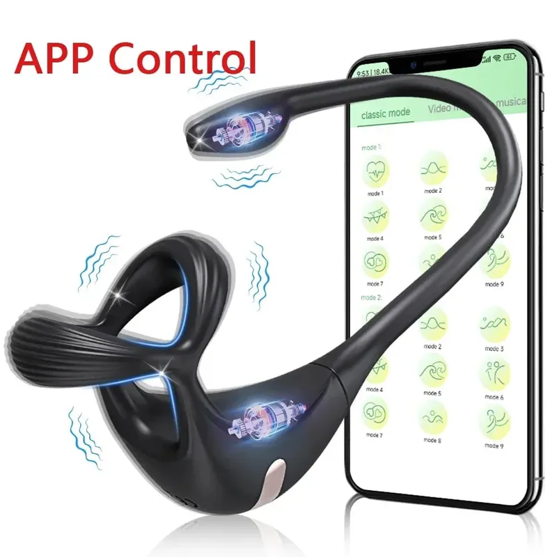 APP 控制肛塞陰莖環振動前列腺按摩器男士初學者肛門振動器肛門塞男同性戀性玩具男性式 18 歲以上