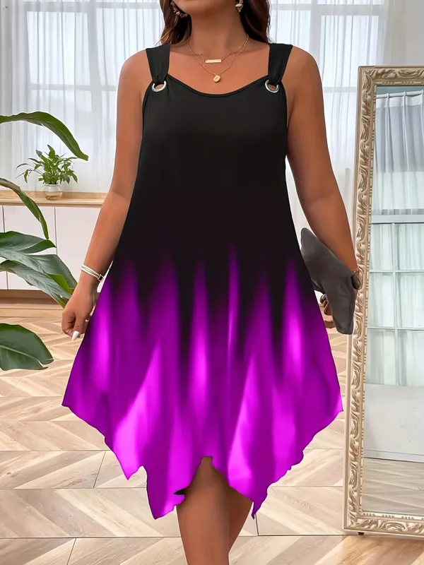 Chic Plus Size Women's Sundress with Stylish Strap Design for Effortless Summer Elegance — image 7