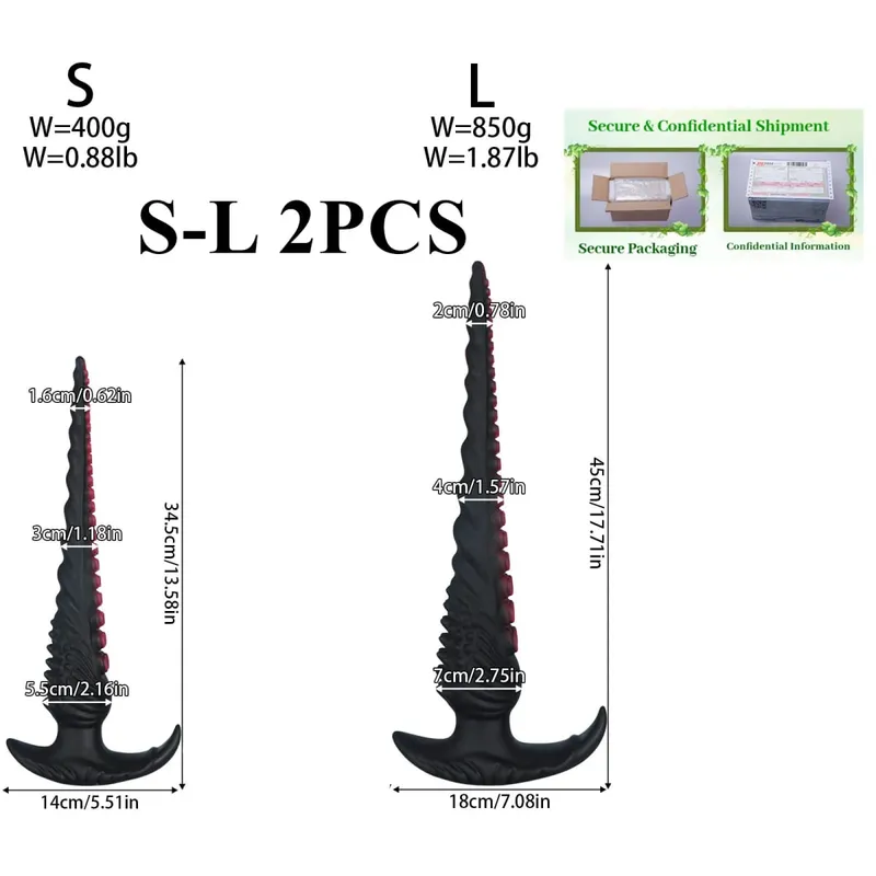 Super Long Huge Anal Plug Fantasy tentacle Anal trainer Dilator Plugs Thick dildo Big Butt Plug Sex Toys for Women Men butt plug