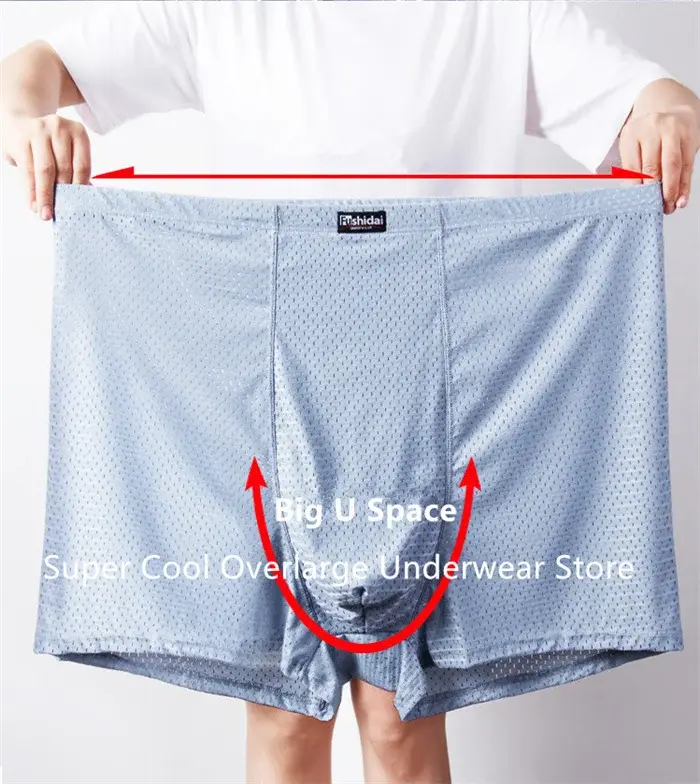 ฤดูร้อนตาข่ายนักมวยผู้ชาย 200 กก.PLUS ขนาด 13XL 12XL กางเกงกางเกงชายกางเกงเอวสูง 10XL ชุดชั้นในขนาดใหญ่กางเกงขาสั้นผ้าไหมน้ำแข็ง
