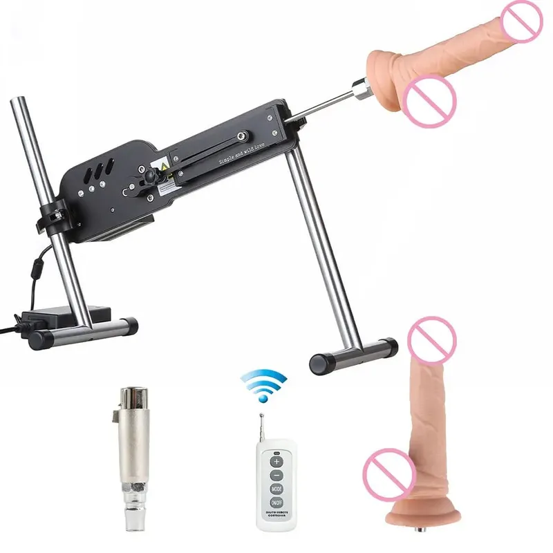 Máquina sexual mejorada con Control remoto, máquina de amor súper silenciosa, Ultra ajustable, Vac U Lock, 30db, 70W, con Big D gratis