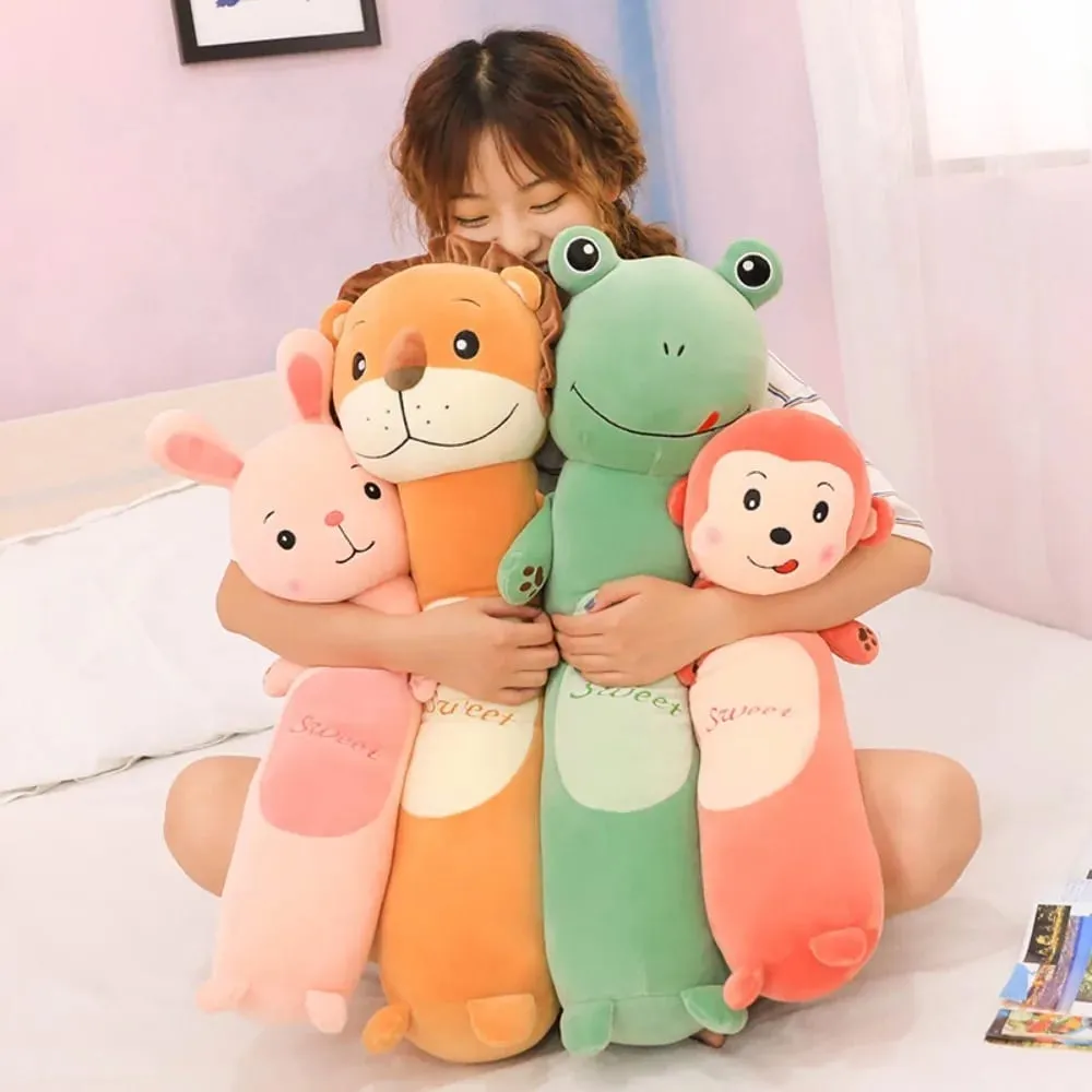 Soft 50/70cm Cute Bantal Monkey Cat Animal Bolsters Lion Rabbit Peluk Pillow Home