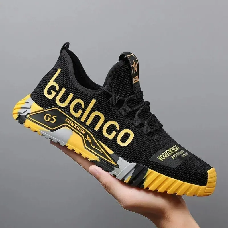 Gym New Vulcanized Lace-up Walking Sneakers Comfortable Wear-resistant Casual Shoes Walking Summer Mesh Flats Fashion Breathable — image 12