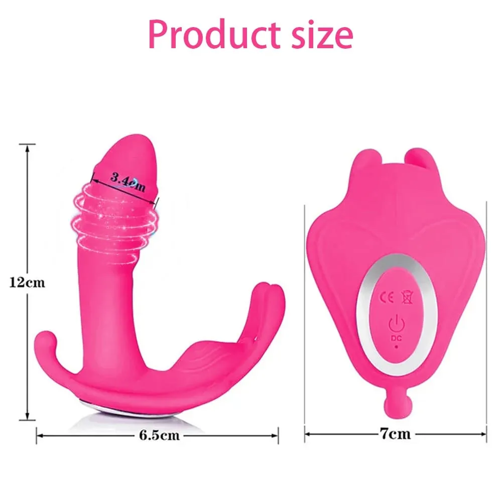 Remote Wearable Dildo Vibrator for Women Clitoris Stimulator G-Spot Massager Female Anal Butt Plug Vibrating Adult Sex Toys 18+