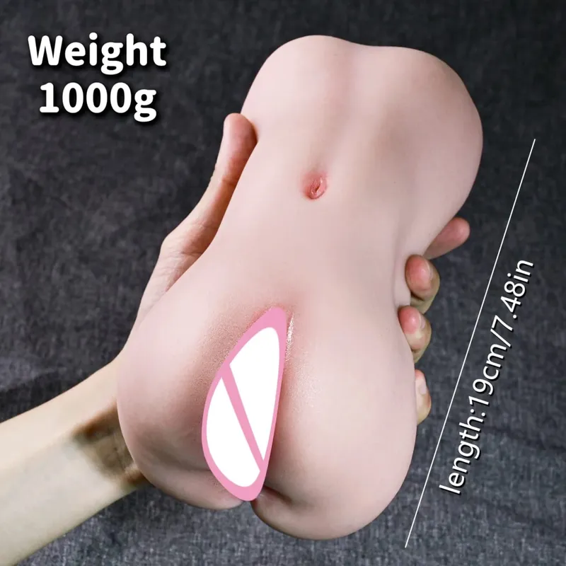 Realistisk Pocket Pussy Mandlig Onanist Kunstig Vagina Blød Silikone Stroker Sleeve Tekstureret voksen sexlegetøj til mænds fornøjelse