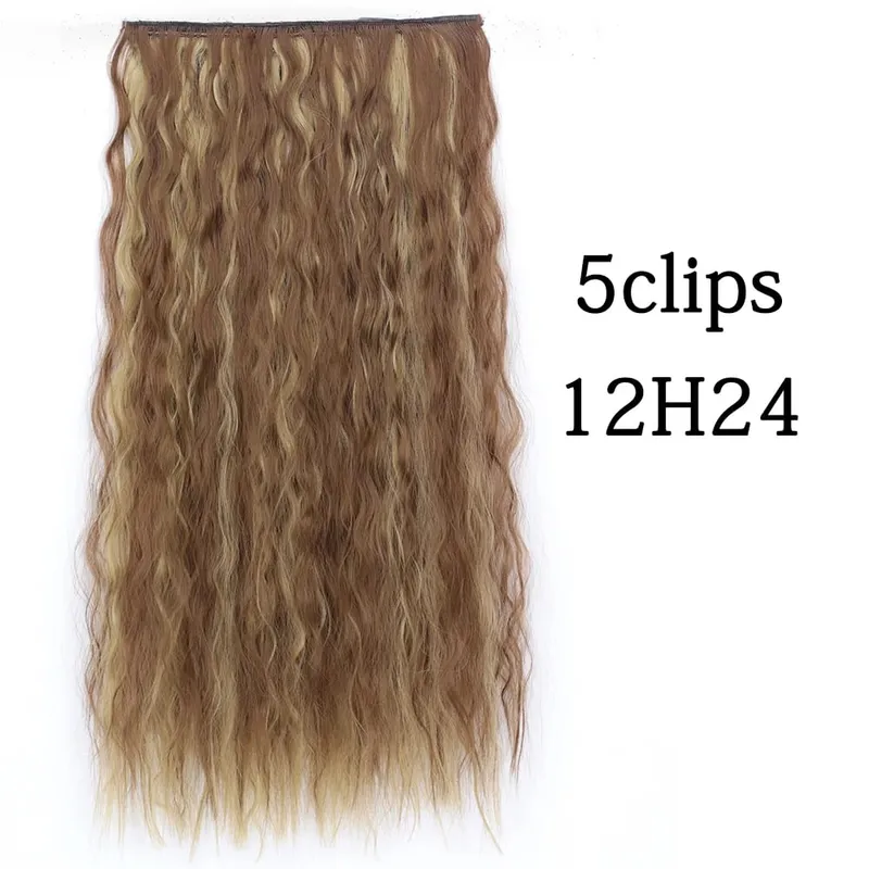 Tổng Hợp 22 32 Inch 5 Kẹp Tóc Chịu Nhiệt Giả Bộ Tóc Giả Dài Lượn Sóng Kiểu Tóc Kẹp Trong Tóc