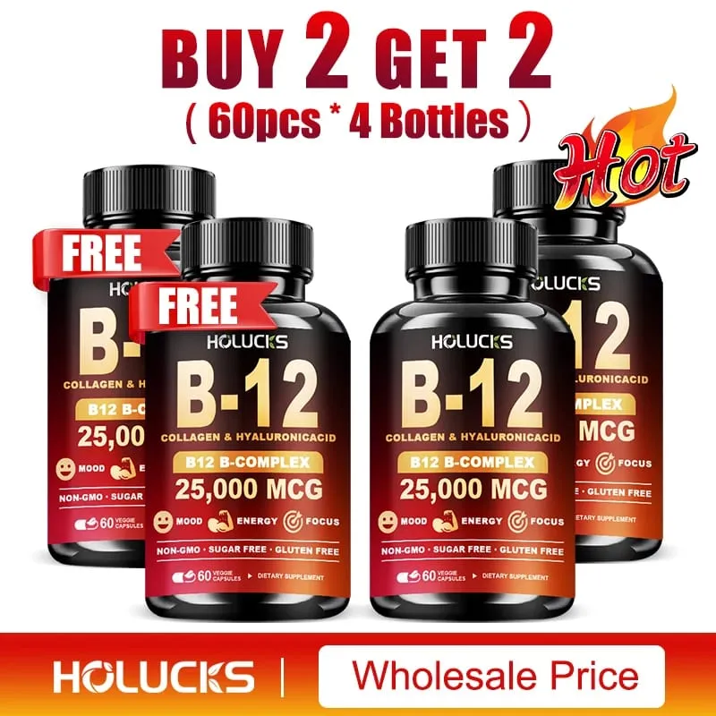 Vitamin B12 Complex Supplement Benefit Brain & Heart Function Support Memory Learning Metabolism Helps Boost Natural Energy