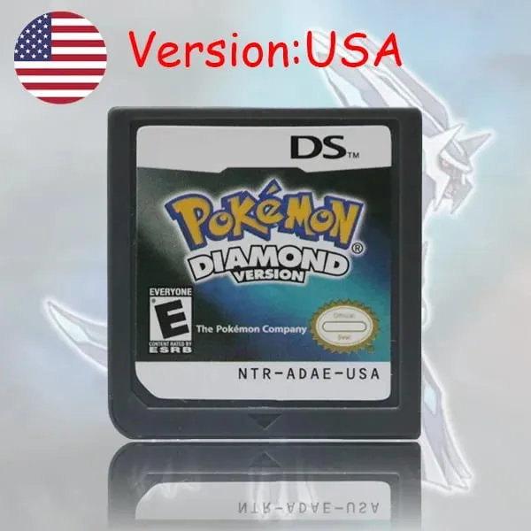 USA EUR FRA ITA NOE AUS ESP NDS Game Cartridge Pokemon Black White Platinum HeartGold SoulSilver for DS 2DS 3DS Console