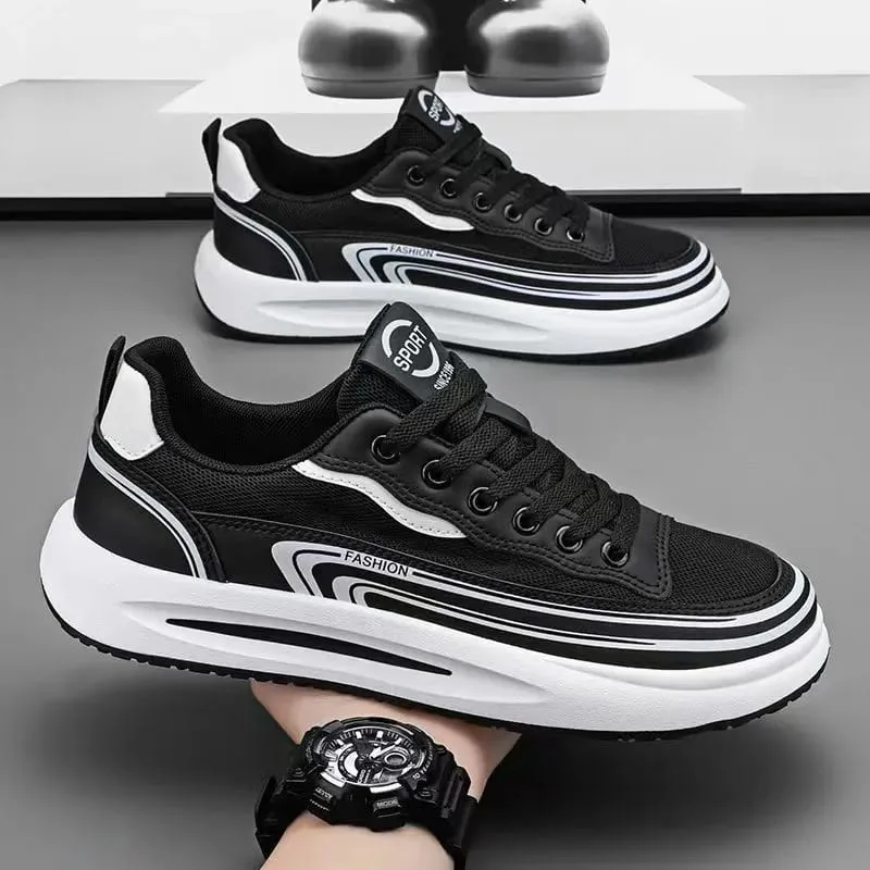 Mens Casual Sport Shoes Loafers Summer Breathable Mesh Tennis Sneakers Outdoor Non‑Slip Lightweight Running Shoes